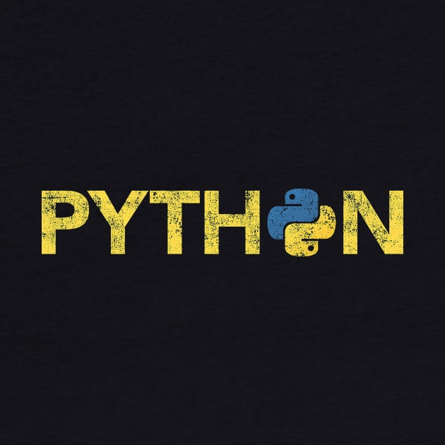 Python Programmer Retro Style by vladocar